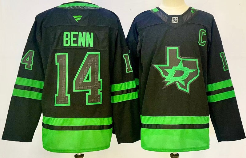 Men's Dallas Stars #14 Jamie Benn Jersey Stitched