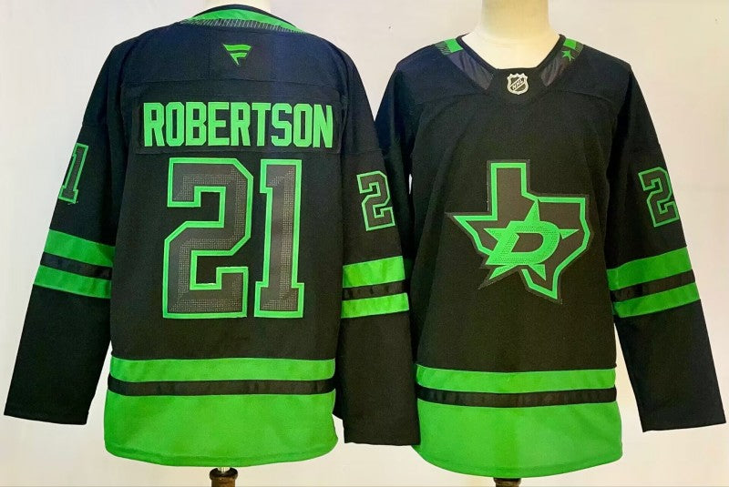 Men's Dallas Stars #21 Jason Robertson Jersey Stitched