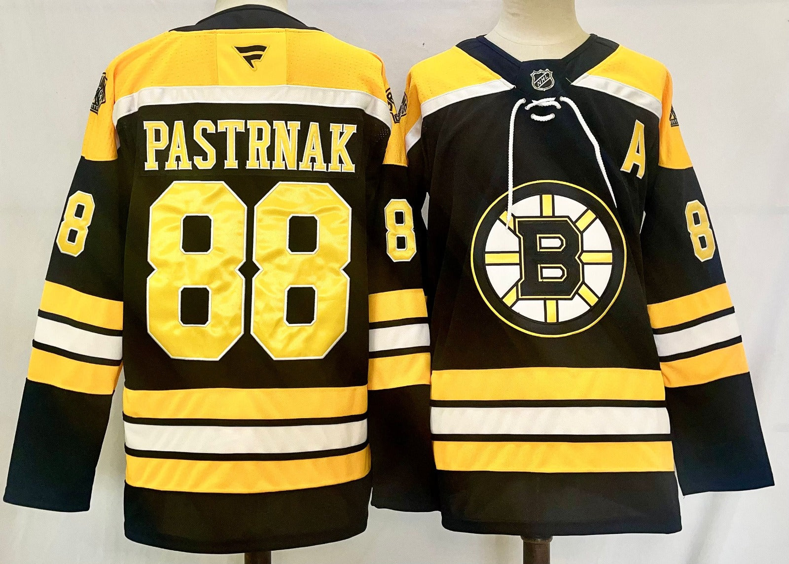 Men’s David Pastrnak Jersey #88 Boston Bruins Home Breakaway Black Stitched