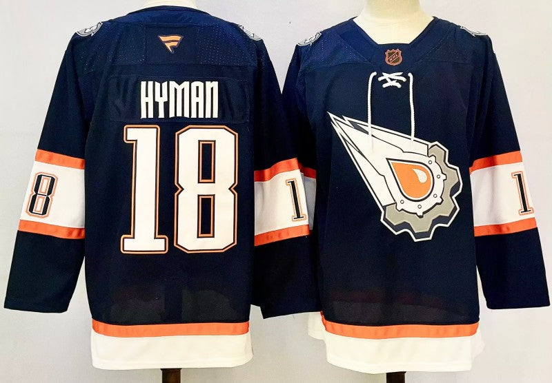 Men's Edmonton Oilers #18 Zach Hyman Jersey