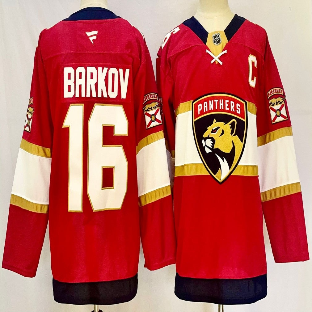 Men's Florida Panthers #16 Aleksander Barkov Jersey Stitched