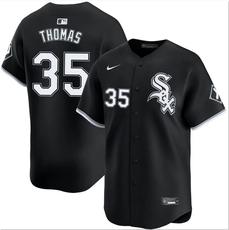Men's Frank Thomas #35 Alternate Limited Black Jersey