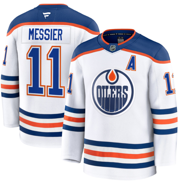 Men's Mark Messier Jersey #11 Edmonton Oilers 2025 Premium Away All Stitched