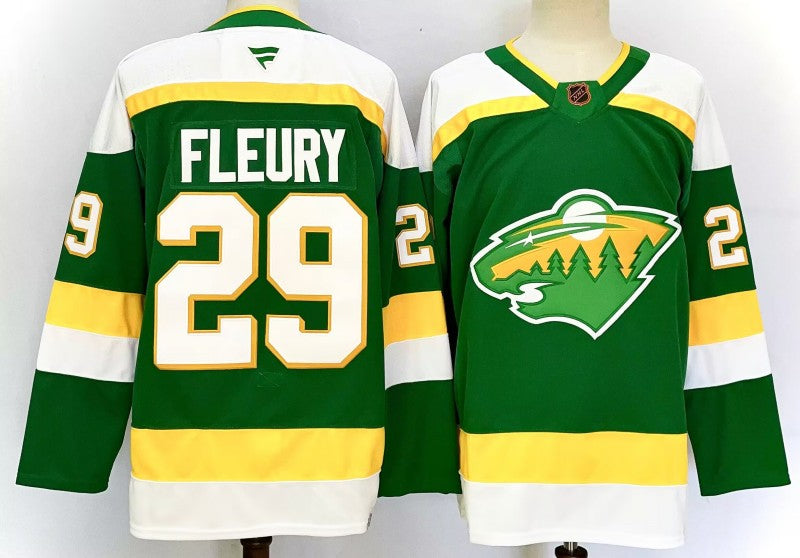 Men's Minnesota Wild #29 Marc-Andre Fleury Jersey Stitched