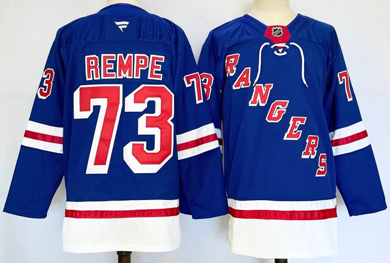 Men's New York Rangers #73 Matt Rempe Jersey Stitched
