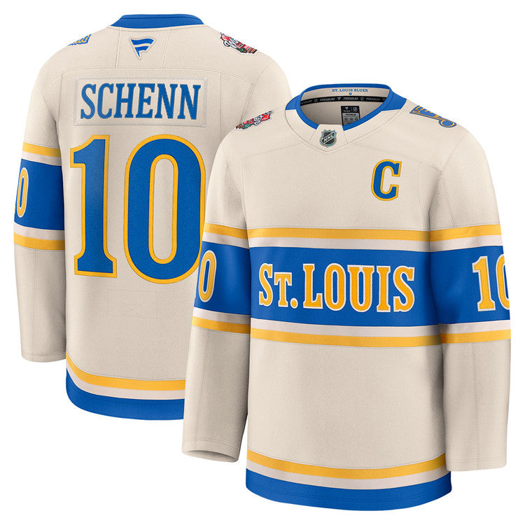 Men's St. Louis Blues #10 Brayden Schenn 2025 Winter Classic Jersey