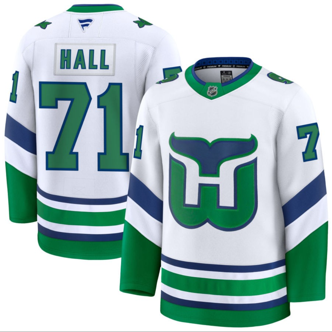 Men's Taylor Hall Jersey #71 Carolina Hurricanes All Stitched White