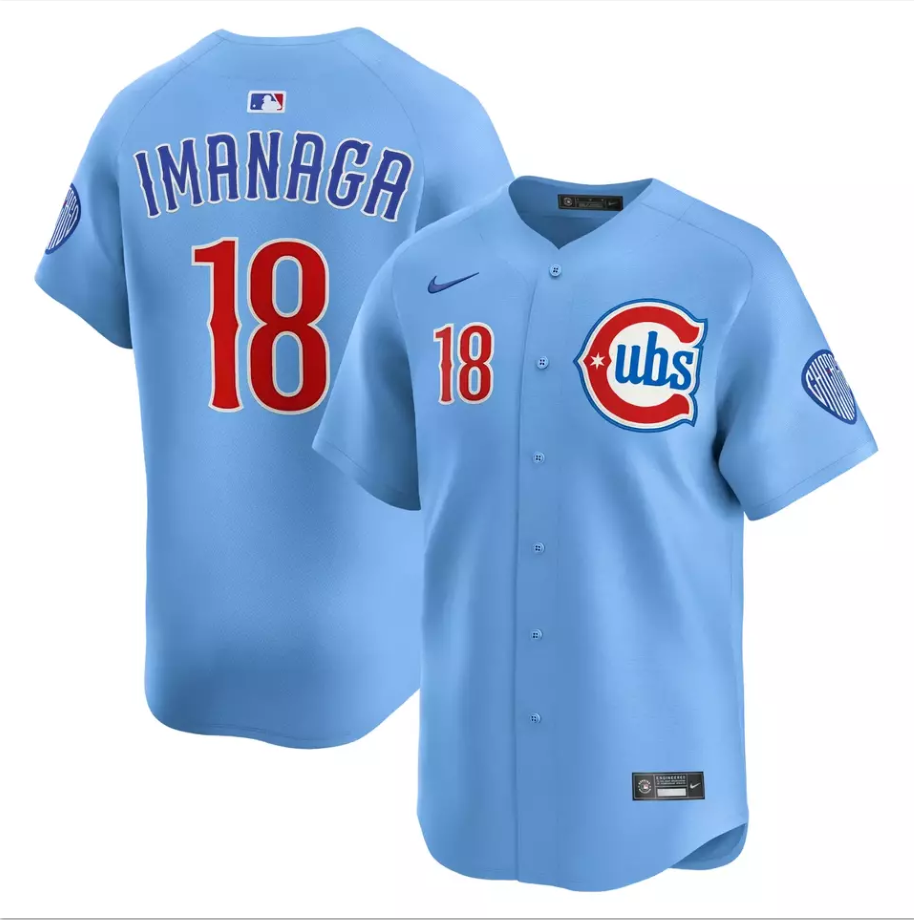 Men's #18 Shōta Imanaga Blue Alternate 2 2025 Limited All Stitched Jersey