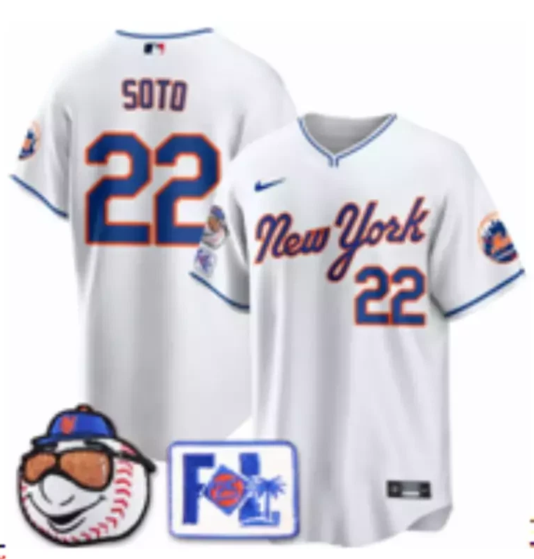 Men's #22 Juan Soto 2025 Spring Training Limited All Stitched Jersey White