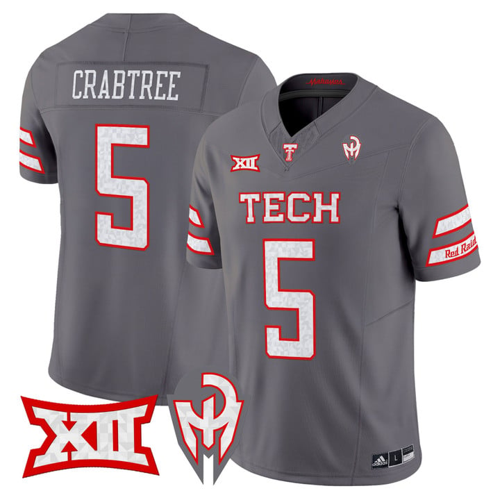 Michael Crabtree Jersey #5 Texas Tech Red Raiders Too Cold Vapor Stitched