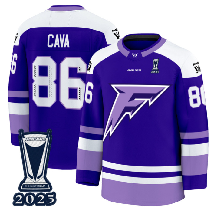 Michela Cava Jersey #86 Minnesota Frost 2025 PWHL Champions Premium Stitched