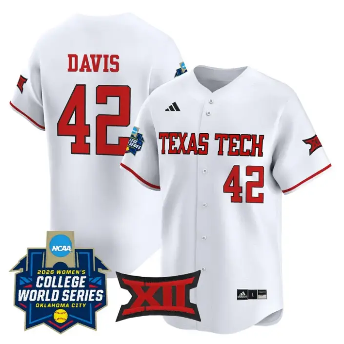 Mihyia Davis Jersey #42 Red Raiders Softball 2026 World Series (WCWS)