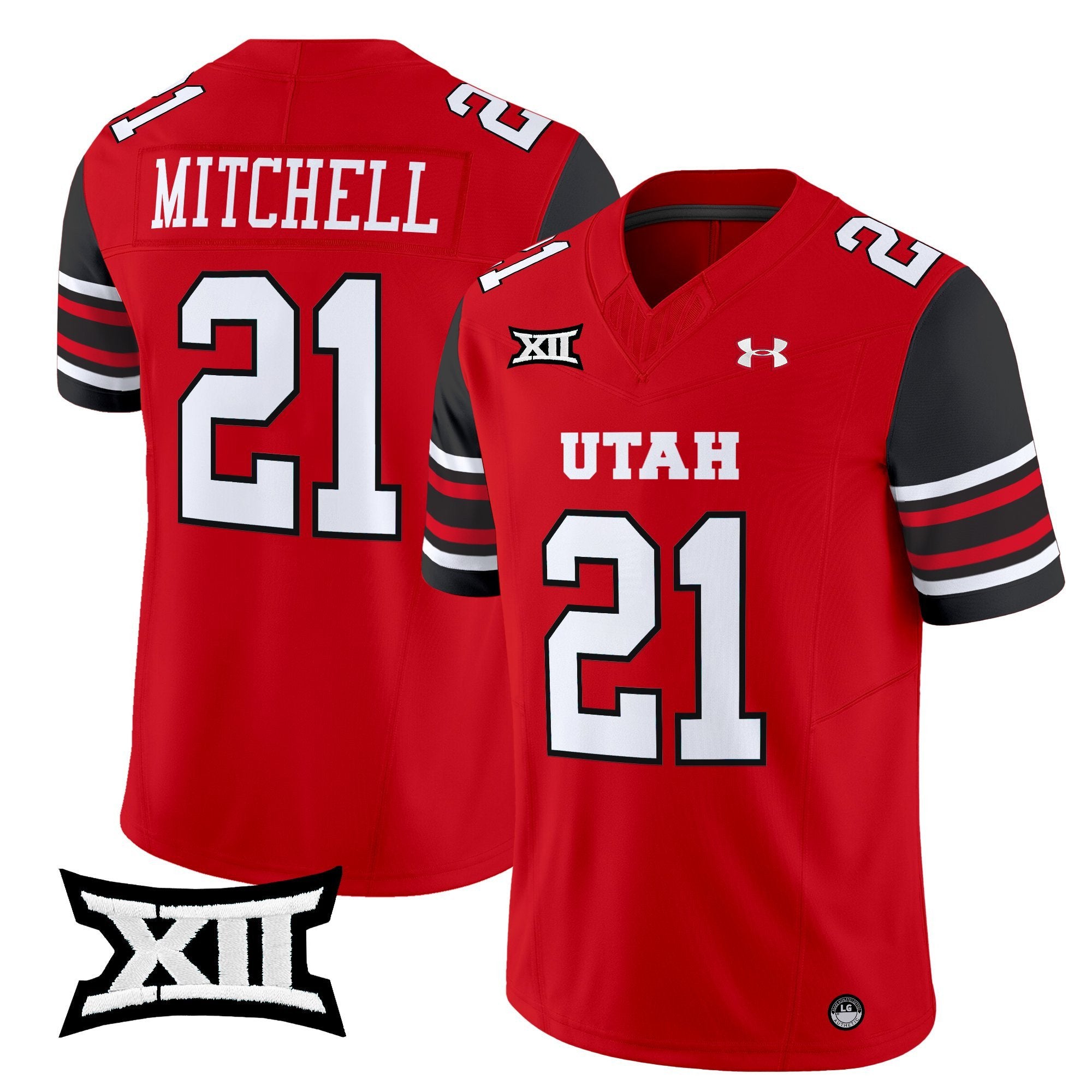 Mike Mitchell Jersey #21 Utah Utes 2025 Vapor Limited Stitched Red