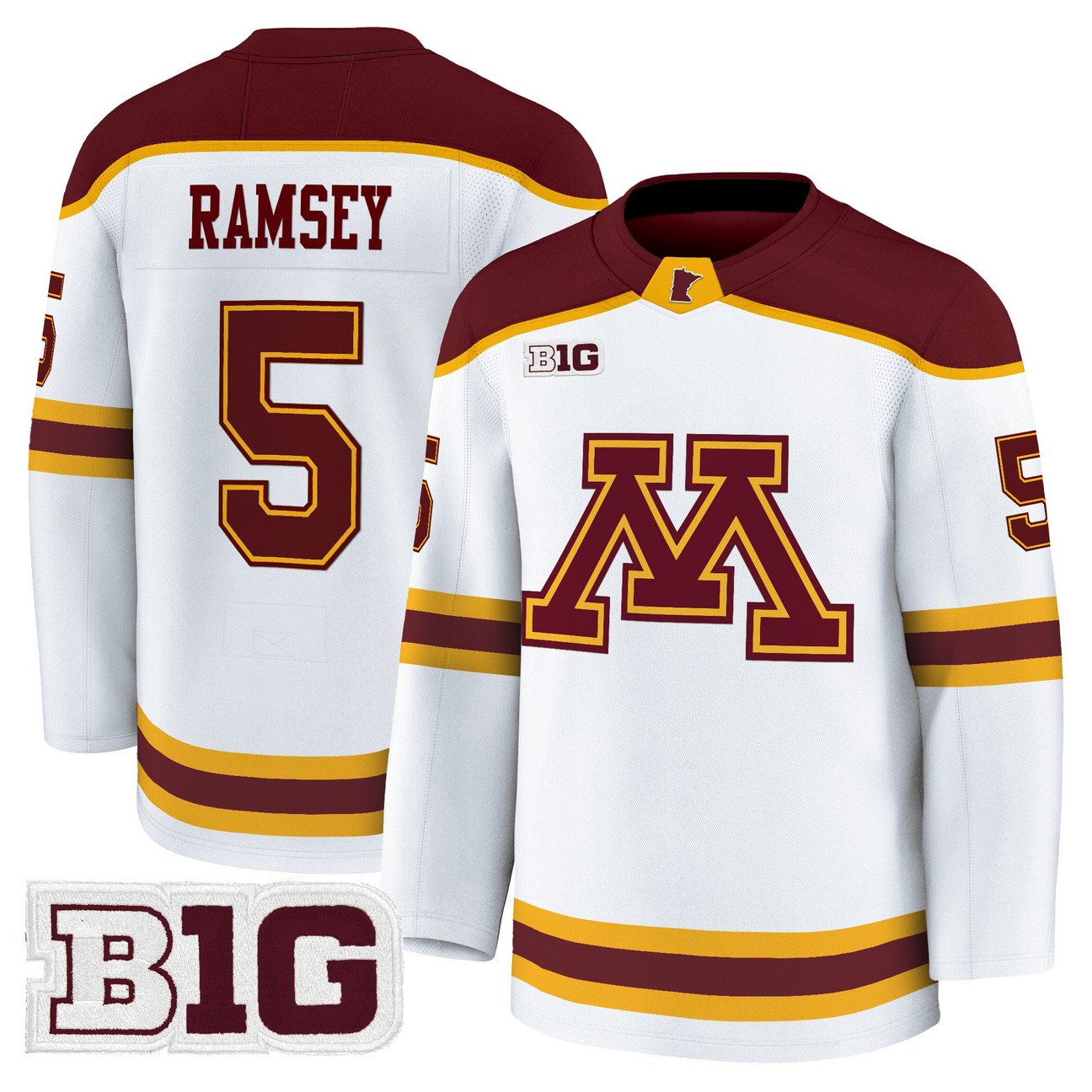 Mike Ramsey Jersey #5  Minnesota Golden Gophers 2025-26 Premium Stitched