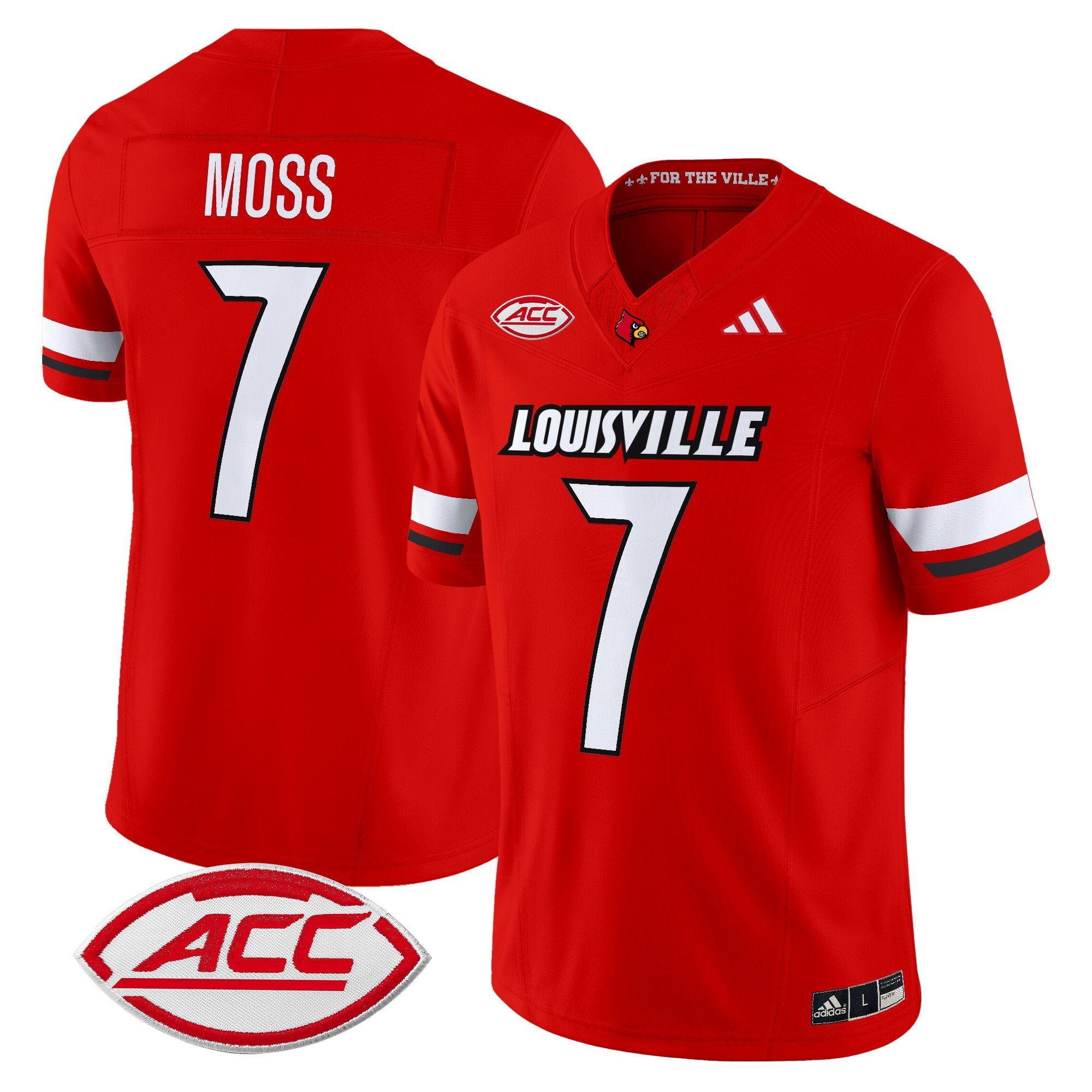 Miller Moss Jersey #7 Louisville Cardinals 2025 Vapor Limited Stitched