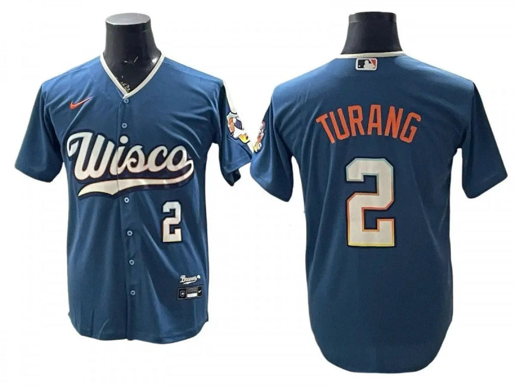 Milwaukee Brewers #2 Brice Turang 2026 City Connect Limit Jersey - Blue