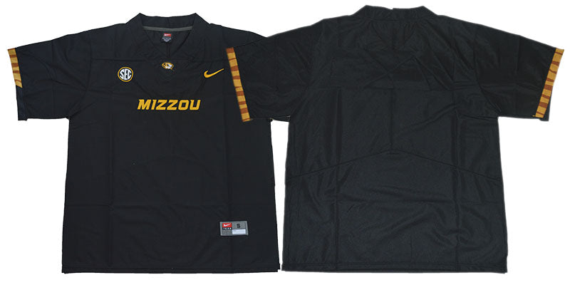 Missouri Tigers Blank NCAA College Football Jersey Black