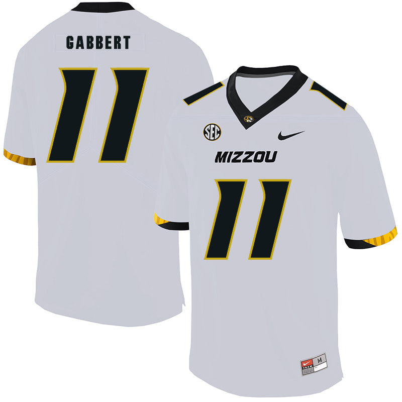 Missouri Tigers #11 Blaine Gabbert College Football Jersey White