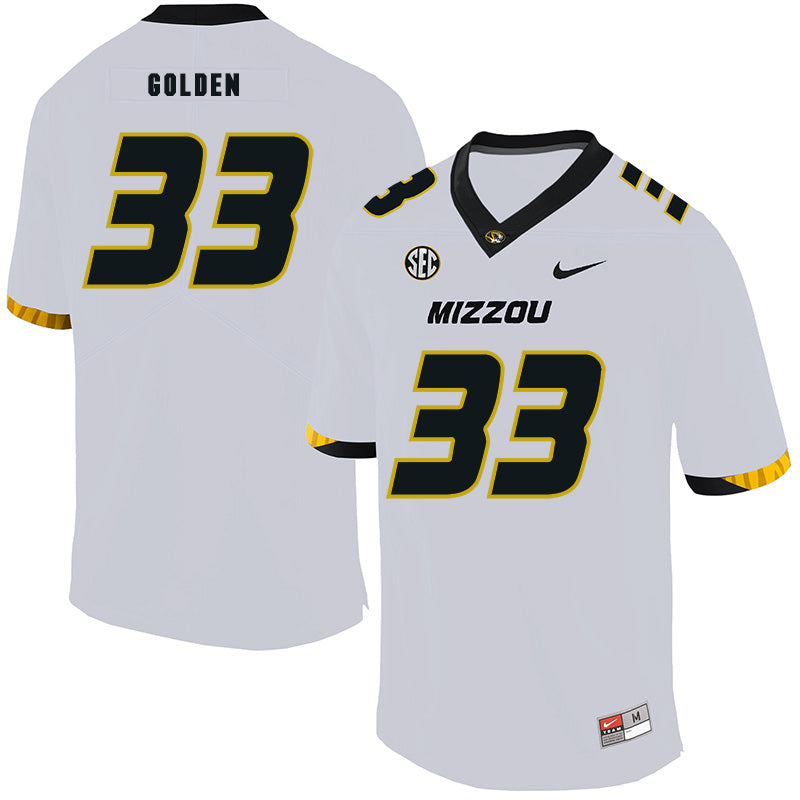 Missouri Tigers #33 Markus Golden NCAA College Football Jersey White