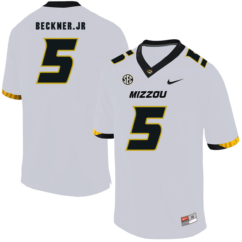 Missouri Tigers #5 Terry Beckner Jr NCAA College Football Jersey White
