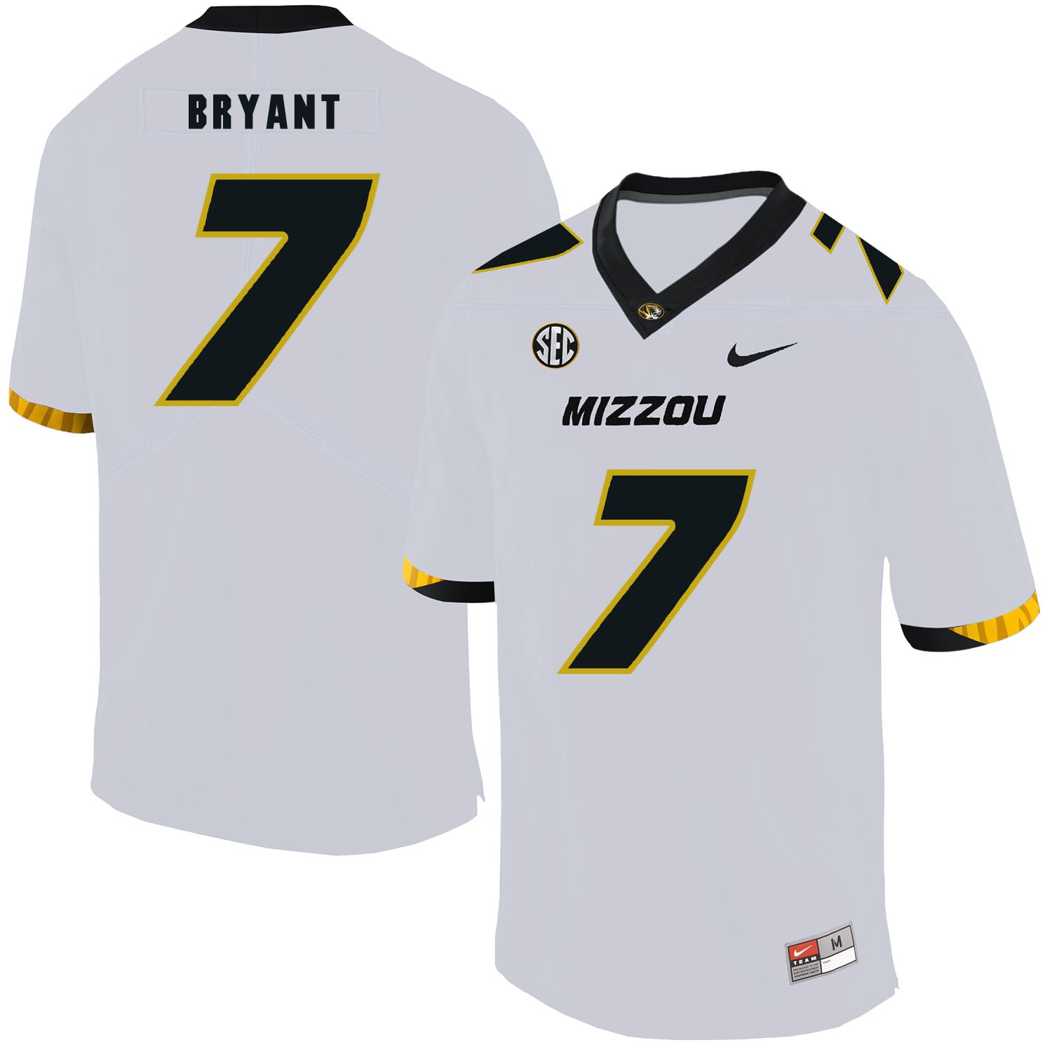 Missouri Tigers #7 Kelly Bryant College Football Jersey White
