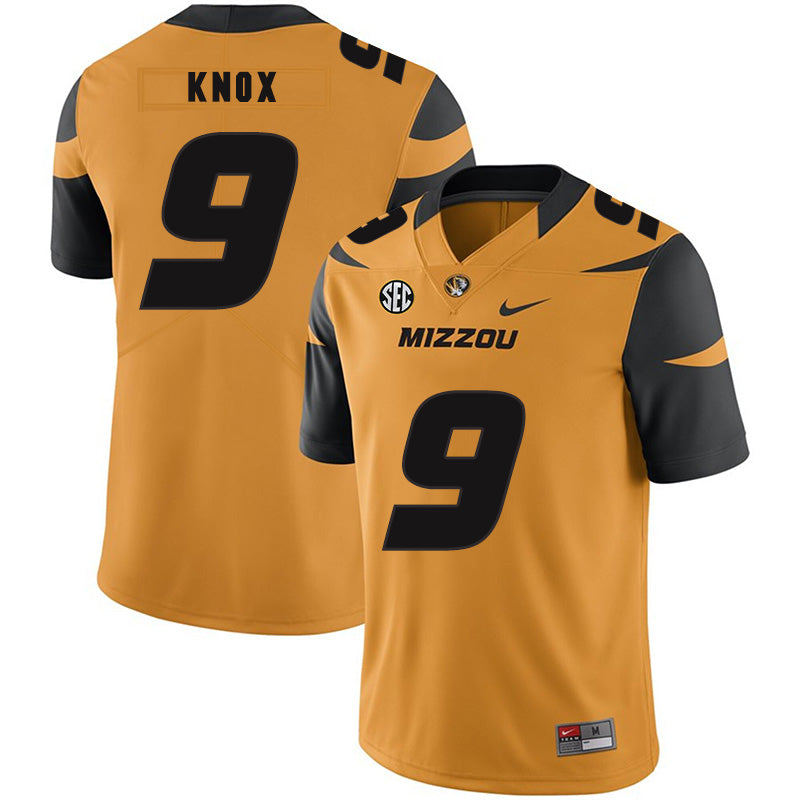 Missouri Tigers #9 Jalen Knox College Football Jersey White