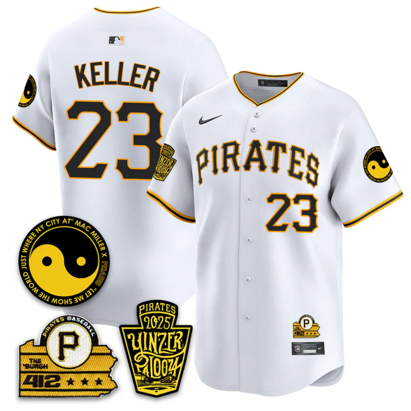 Mitch Keller #23 Jersey Pittsburgh Pirates Yinzerpalooza 2025 White