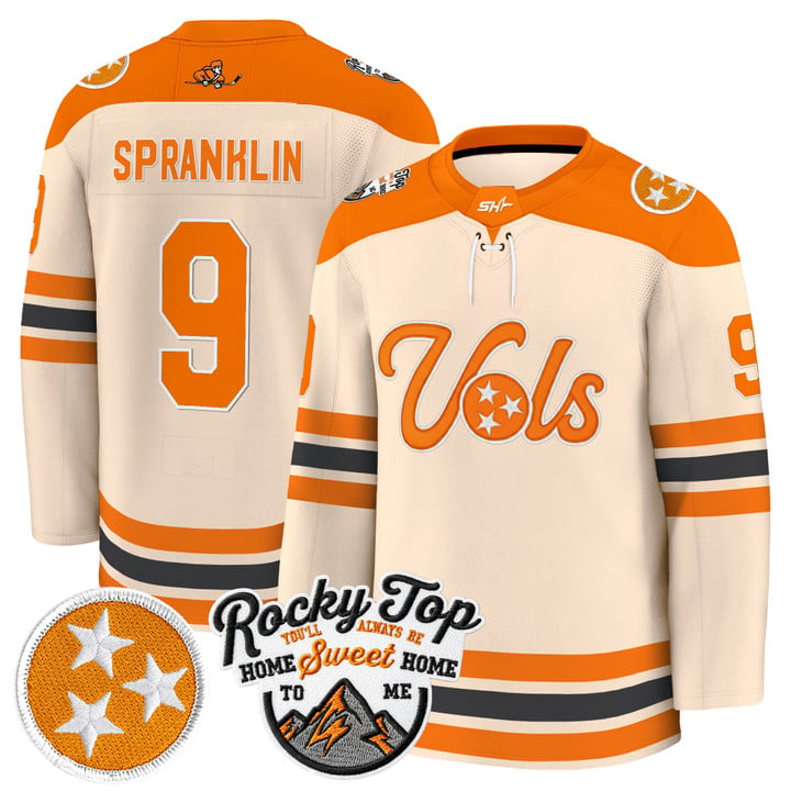 Mitchell Spranklin Jersey #9 Tennessee Volunteers 2025-26 Hockey Premium Stitched