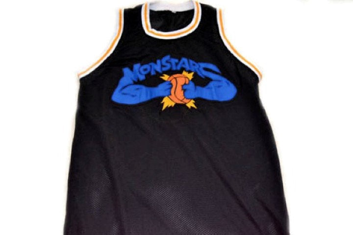 Monstars Jersey #0 Tune Squad Space Jam Movie Basketball Black