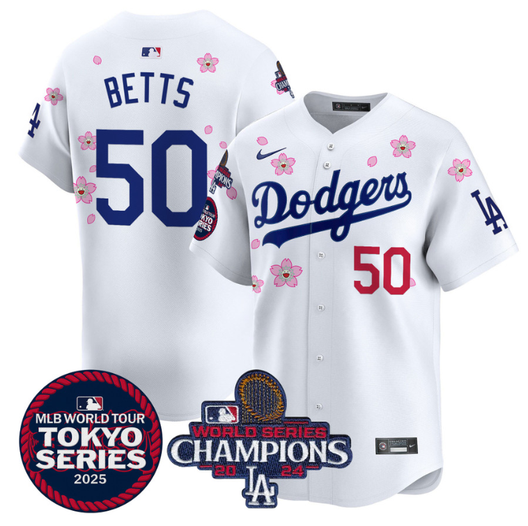 Roki Sasaki (Kanji) Jersey #11 Dodgers 2025 Gold Vapor Premier Stitched Royal