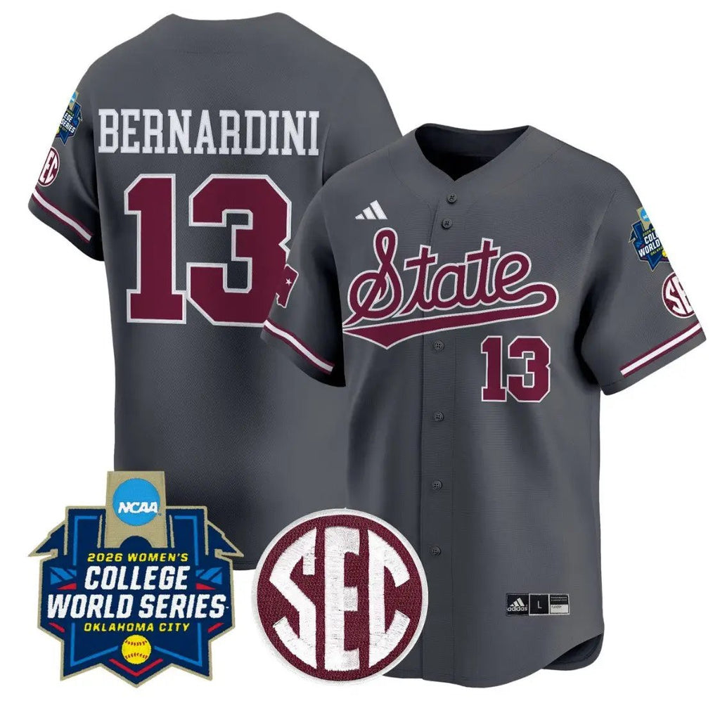Morgan Bernardini Jersey #13 State Softball 2026 World Series Stitched