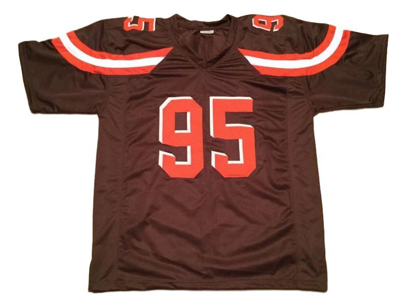 Myles Garrett CUSTOM STITCHED Unsigned Football Jersey Brown