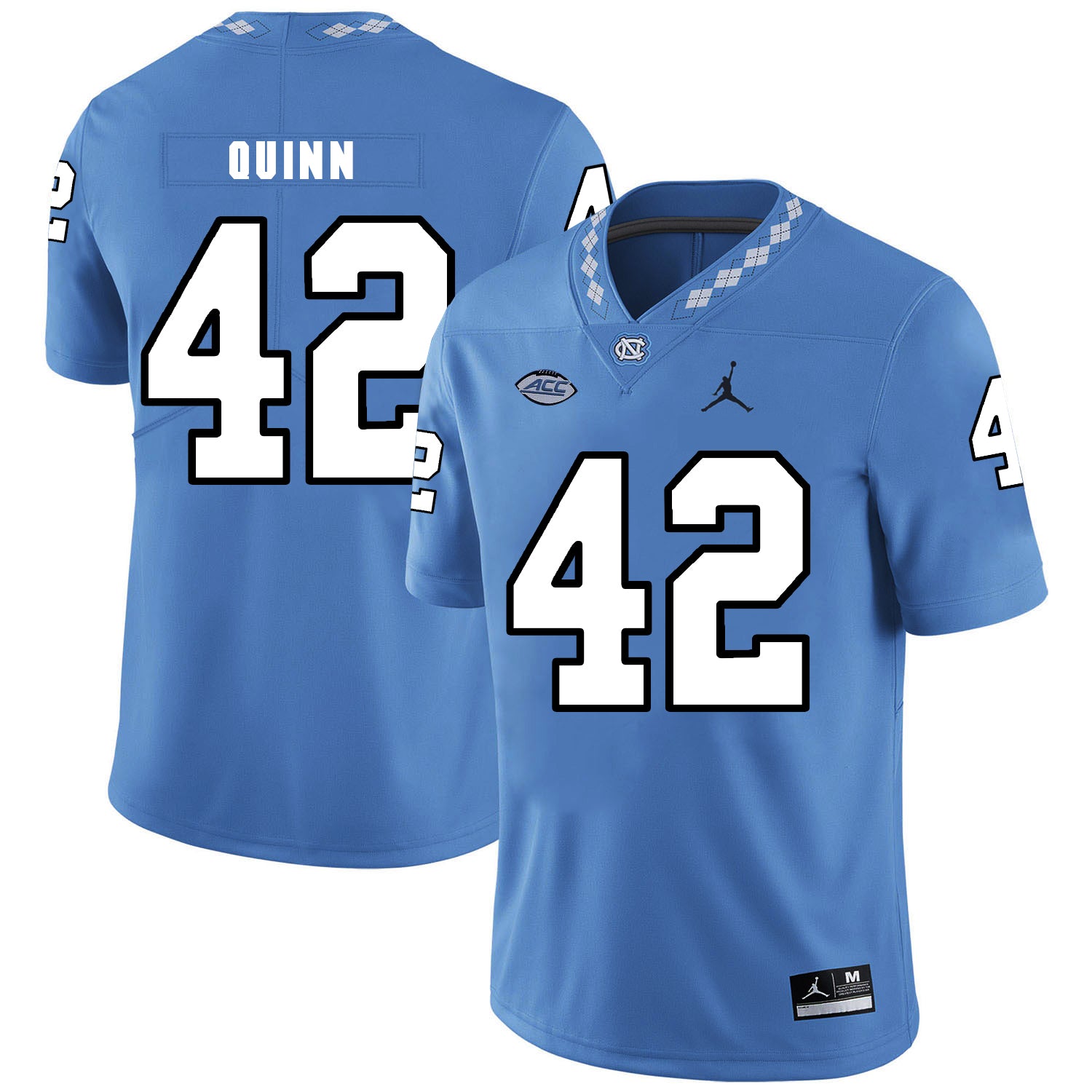 North Carolina Tar Heels #42 Robert Quinn Football Jersey Blue