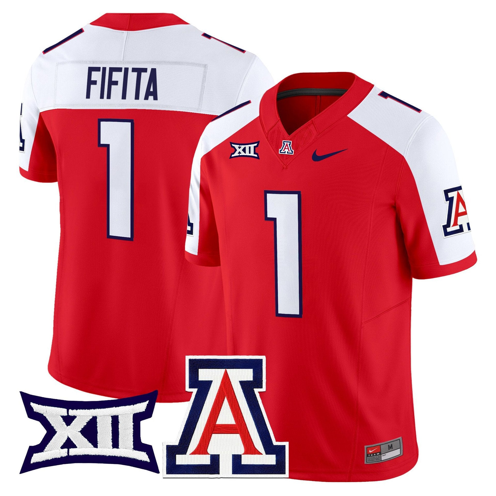 Noah Fifita Jersey #1 Arizona Wildcats 2025 Vapor Limited Stitched Red Alternate