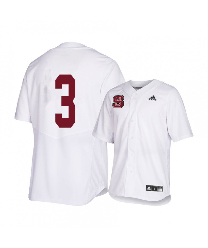 NC State Wolfpack 8 Jose Torres White College Baseball Jersey