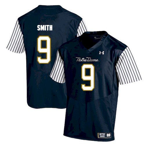 Notre Dame #9 Jaylon Smith Navy White 2020 NCAA Football Jersey