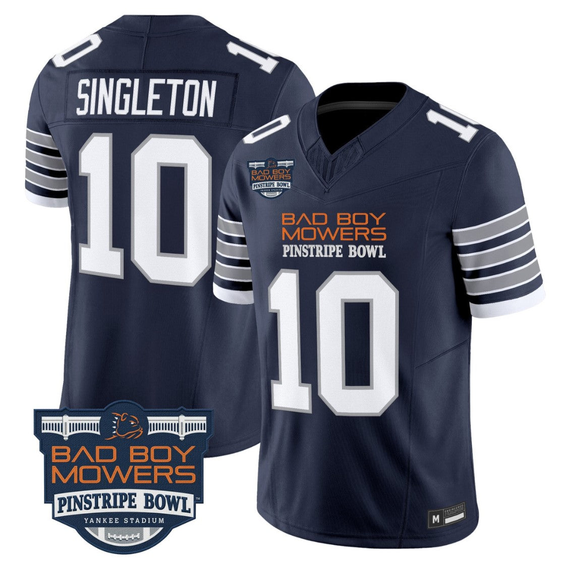 Nicholas Singleton Jersey #10 Penn State 2025 Pinstripe Bowl Stitched