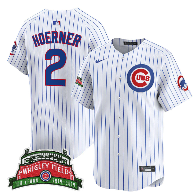 Nico Hoerner Jersey #2 Chicago Cubs Wrigley Field Style Vapor Premier Limited Stitched Royal