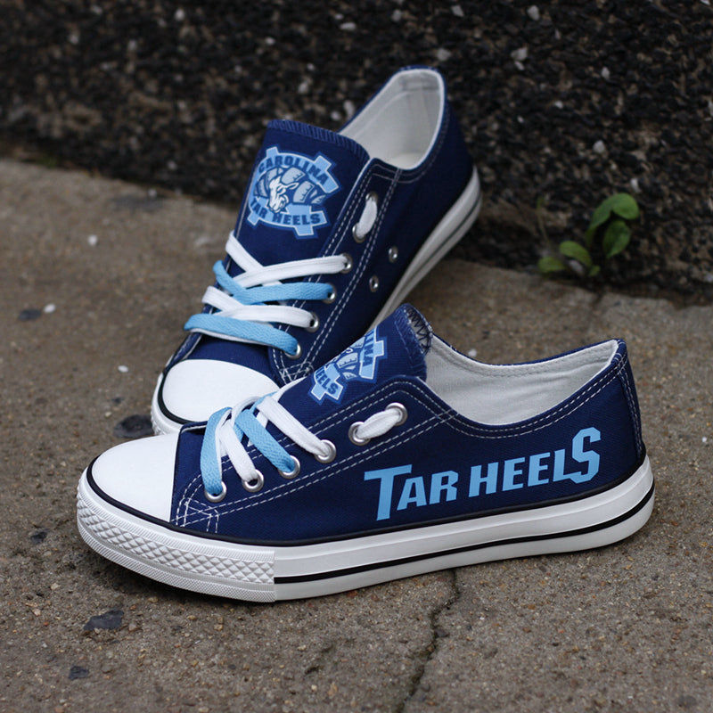 North Carolina Tar Heels Limited Print NCAA College Students Low Top Canvas Shoes Sport Sneakers 1