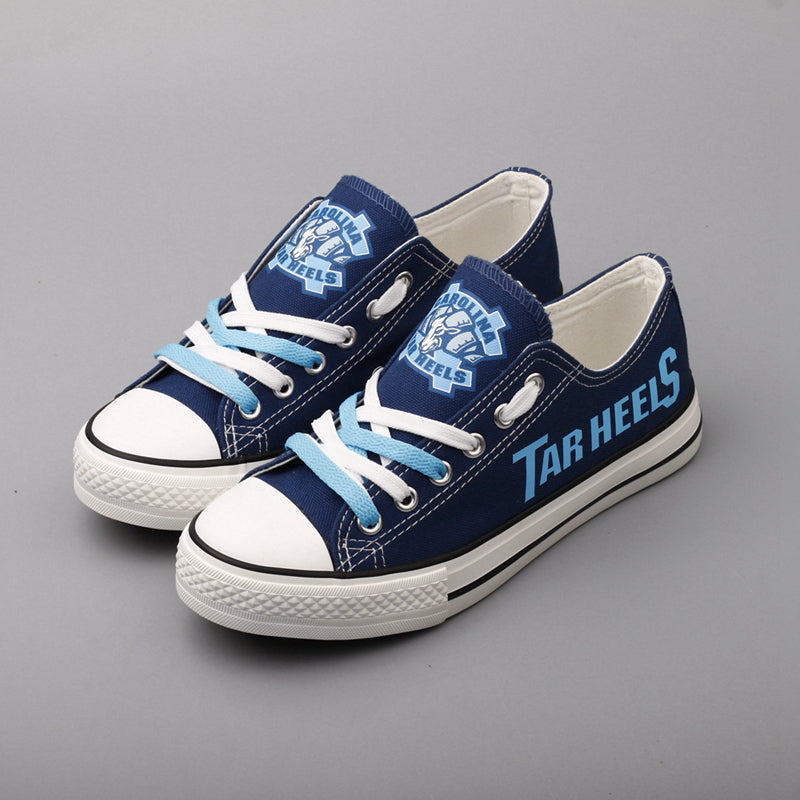 North Carolina Tar Heels Limited Print NCAA College Students Low Top Canvas Shoes Sport Sneakers 1