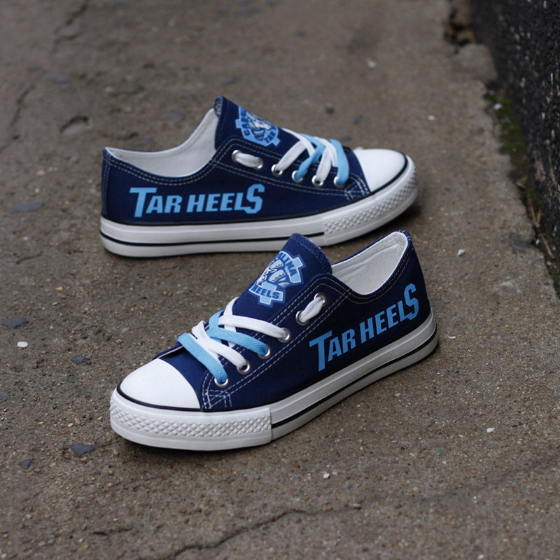 North Carolina Tar Heels Limited Print NCAA College Students Low Top Canvas Shoes Sport Sneakers 1