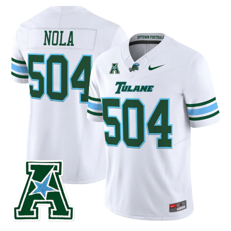 NOLA Jersey #504 Tulane Green Wave 2025 Vapor Limited Stitched