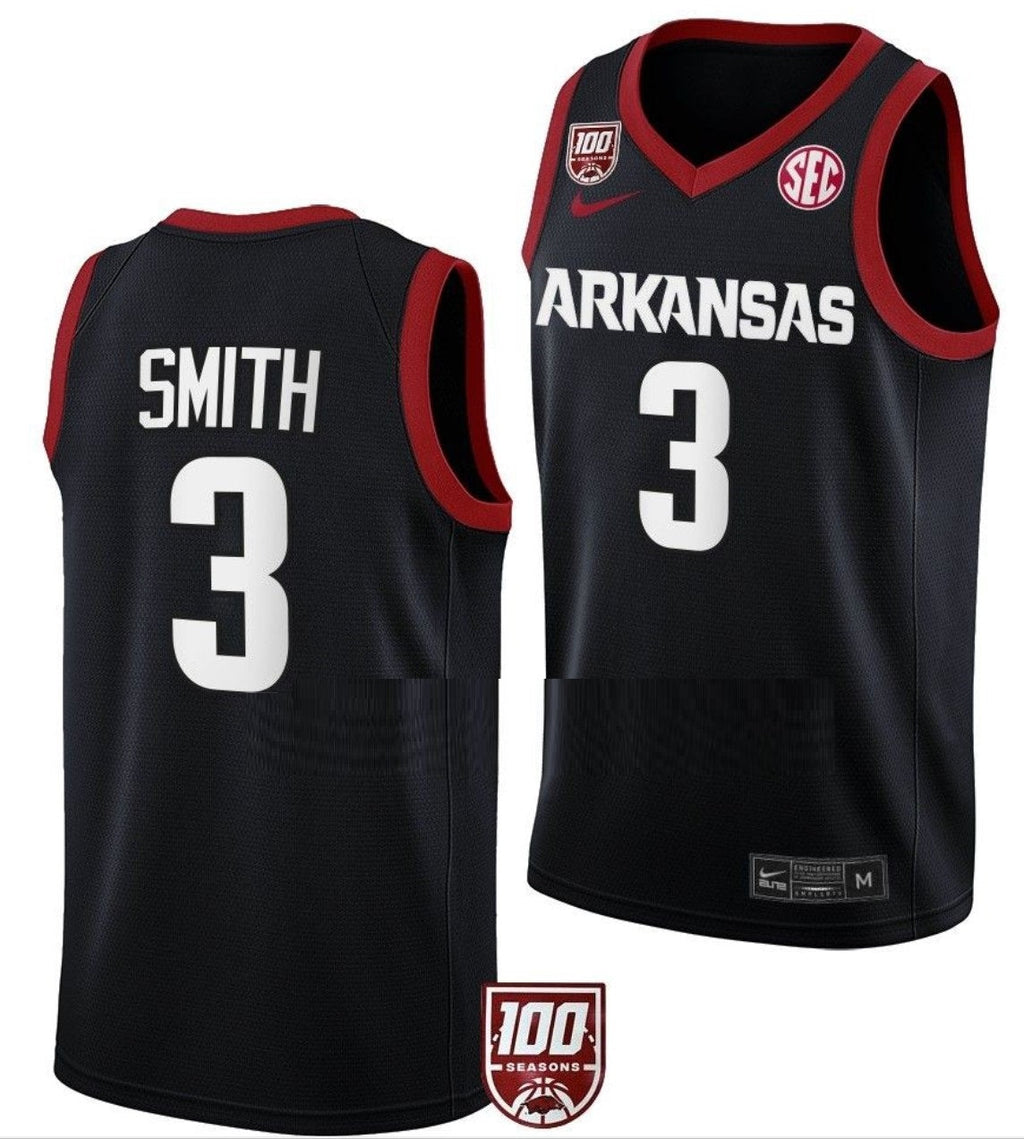 Nick Smith Jersey Arkansas Razorbacks College Basketball 100 Season #3