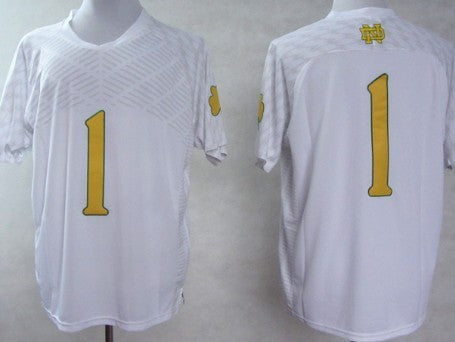 Notre Dame Fighting Irish #1 Louis Nix III 2013 Shamrock Series White Jersey