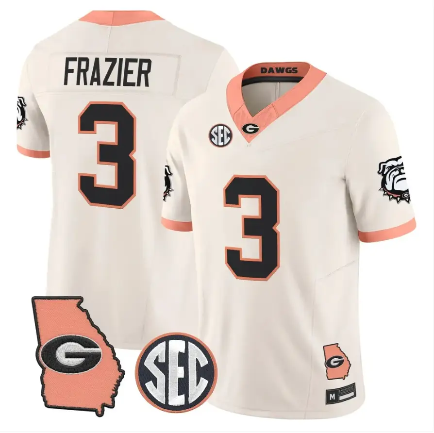 Nate Frazier Jersey #3 Georgia Bulldogs 2026 The Big Peach Stitched