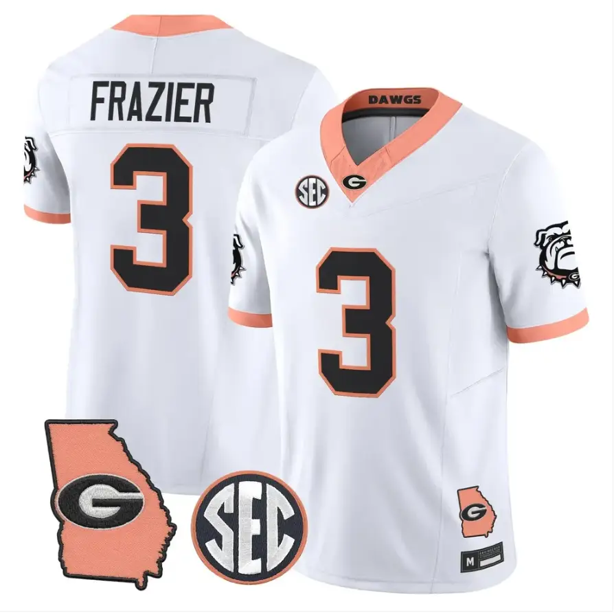 Nate Frazier Jersey #3 Georgia Bulldogs 2026 The Big Peach Stitched