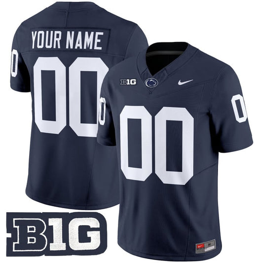 Custom Penn State Nittany Lions Jersey Vapor Limited 2025 Stitched Navy