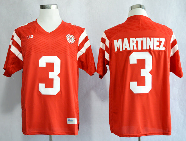 Nebraska Cornhuskers #3 Taylor Martinez College Football Jersey Red