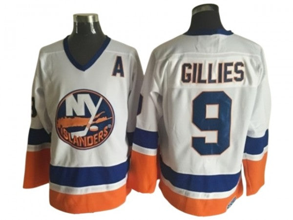 New York Islanders #9 Clark Gillies Vintage CCM Jersey -White