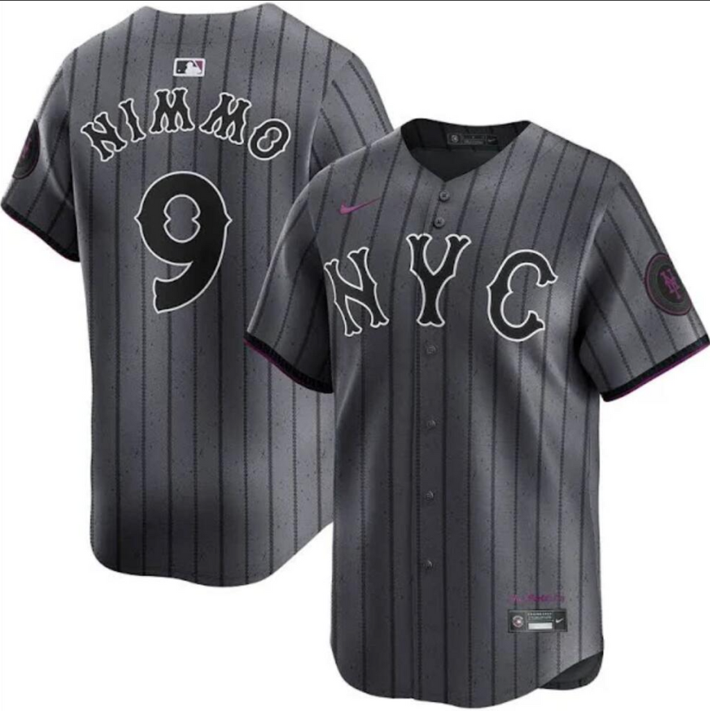 New York Mets #9 Brandon Nimmo Jersey Stitched Grey Alternate